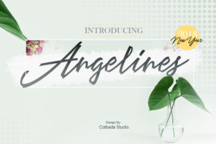 Angelines Script: The Handmade Spark Your Designs Need