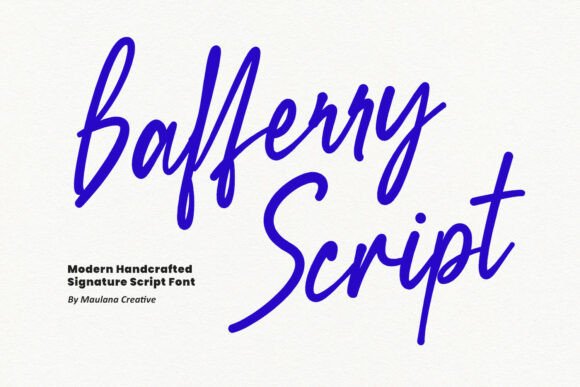Bafferry Script: The Font for Modern Elegance