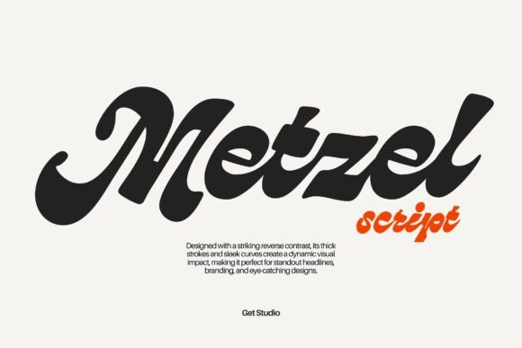 Metzel Script: A Bold Take on Retro-Modern Typography