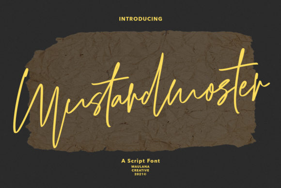 Mustardmoster Script: The Stylish Font for Modern Projects