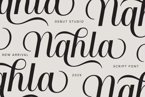 Nahla Script: A Brush Calligraphy Font for Modern Brands