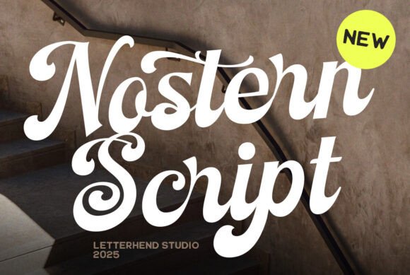Nostern Script: A Bold Vintage Script for Modern Design
