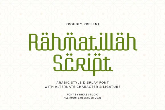 Rahmatillah Script: Bridging Calligraphy and Modern Design