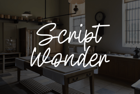 Script Wonder: The Creative Font for Modern Fashion and Design