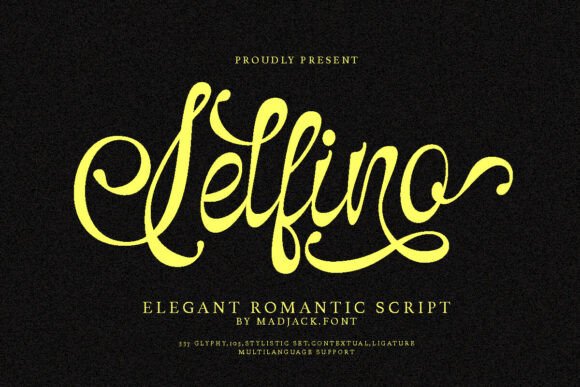 Selfino Script: A Premium Font for Timeless Elegance