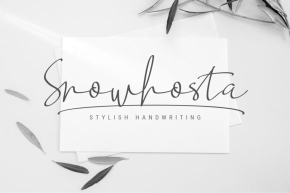 Snowhosta Script: A Modern Calligraphy Typeface for Elegant Branding