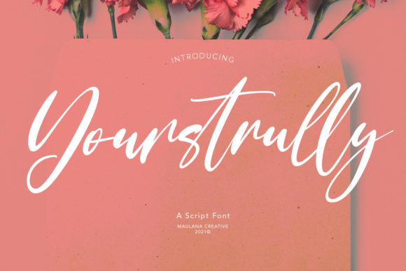 Yourstrully Script: A Romantic Font for Modern Design